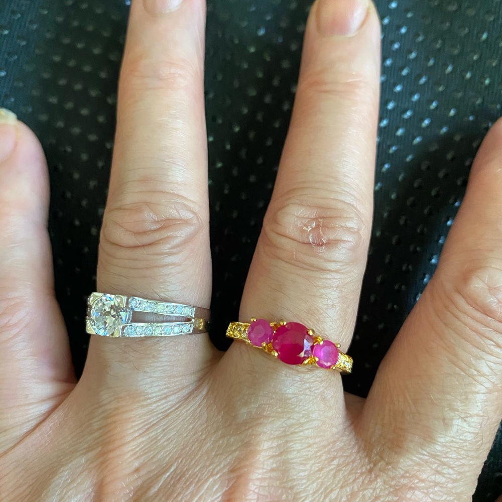 Gold Rings Ruby Rings Gold Ruby Rings Red Rings - image 1